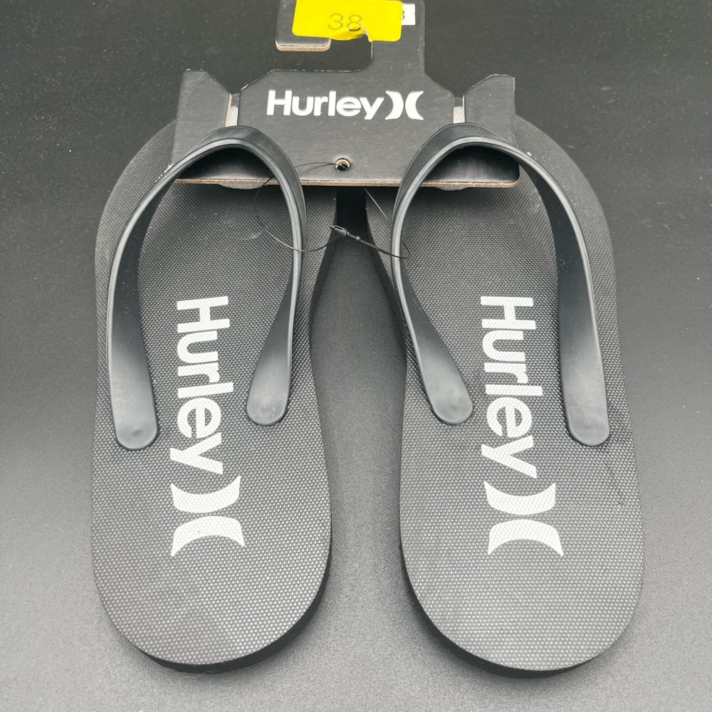Hurley Flip Flops Black and White
